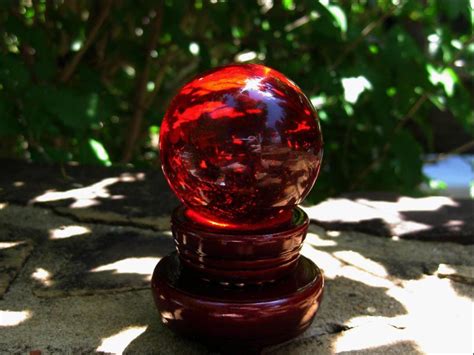 Ancient magic crystal of crimson flame